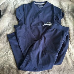 Fabletics Women’s Scrubs Top And Joggers Set Blue New Without Tags Medium